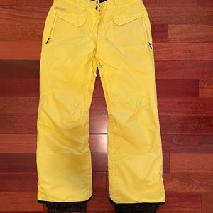 Yellow Rossignol women ski pants